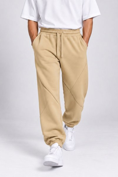 RELAXL Îmbrăcăminte pentru bărbați tineri Pantaloni de trening largi S-12XL Bej