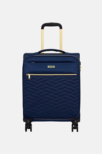 Rock 20 Inch Softshell Cabin Spinner Luggage, Navy