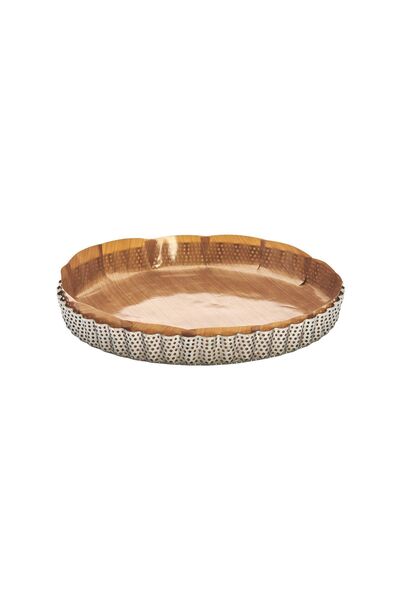 De Buyer Perforated tart mould, with baking paper included, stainless steel, ...