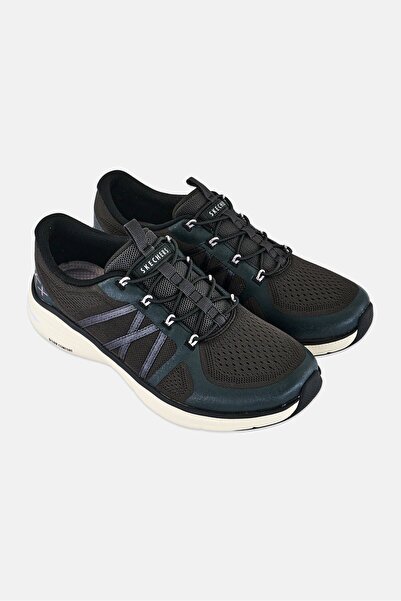 SKECHERS Women Dlux Comfort 2,0 Victory Lace Up Walking Shoes, Black