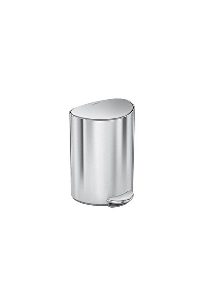 Simplehuman Semi-round pedal trash bin, 6 L, stainless steel, Brushed -