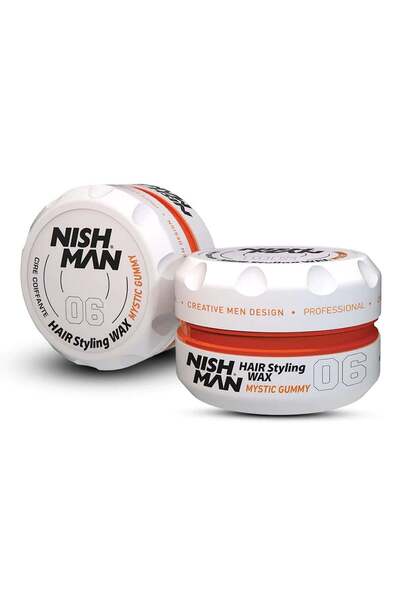 NISHMAN Hair Styling Aqua Wax 06 Mystic Gummy Men's Water-Based All Hair Type...