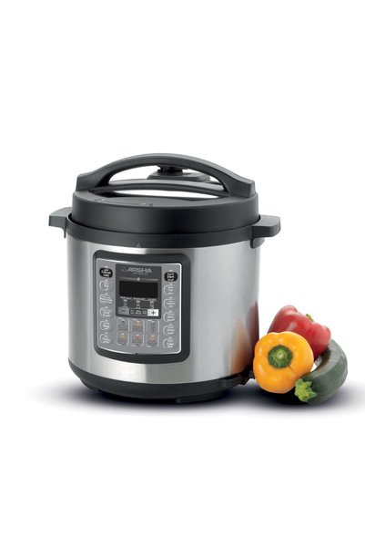 Arshia stainless Steel Digital Pressure Cooker 6L