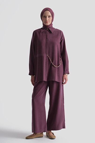 Armine طقم مع إكسسوارات بلون البرقوق