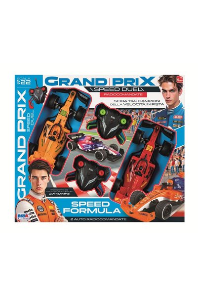 OEM Grand Prix Speed ​​Duel, set of 2 Formula RC cars with 2 remote controls,...
