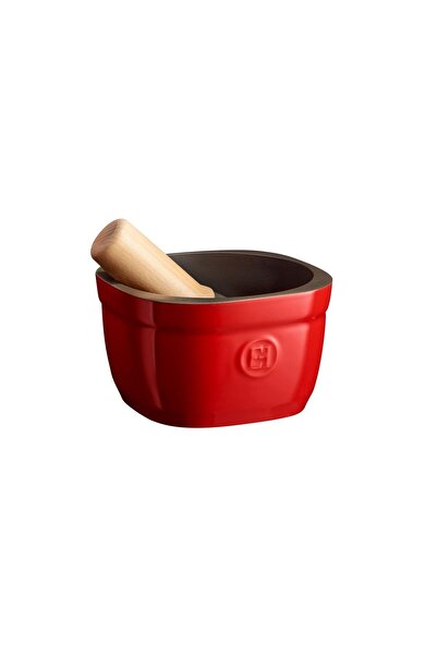 Emile Henry Mortar and pestle, ceramic, 16cm, Burgundy -