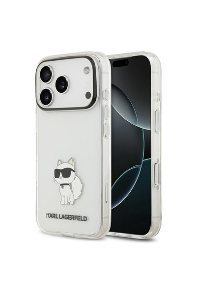 Karl Lagerfeld Husa IML NFT Choupette, iPhone 17/18 Pro, Transparent