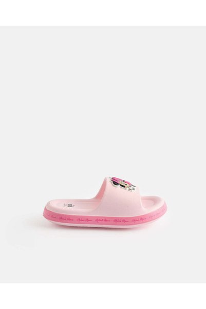 REDTAG Girls Pale Pink Minnie Mouse Slides