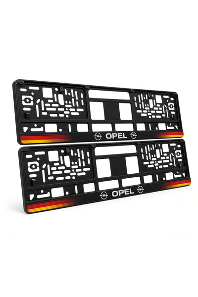 Autohelix MSA Set de 2 piese, suport personalizat pentru plăcuța de înmatriculare Opel, HLX-1