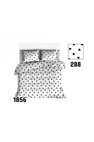 Karo Fata de perna 50x70 1856E inimioare albe negre