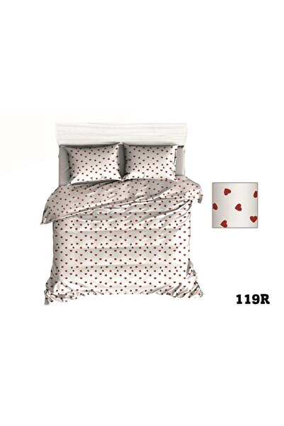 Karo Fata de perna 70x80 R119 alb rosu inimioare 314D cu fermoar