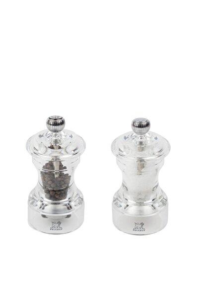 Peugeot Set of manual grinders for salt and peppercorn, 10 cm, acrylic -