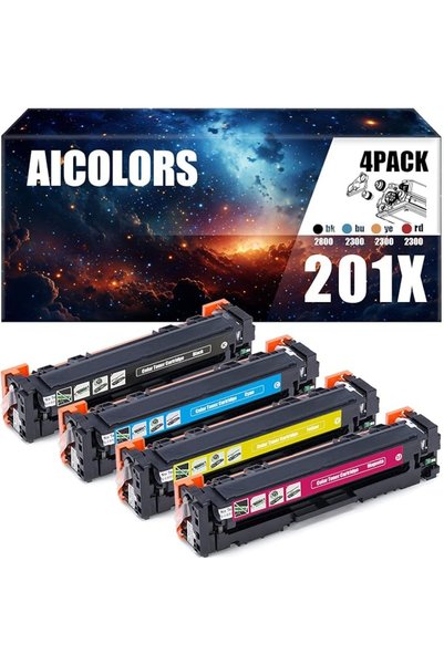 GENERAL 201X Compatible Toner Cartridge Replacement for HP 201X CF400X 201A C...
