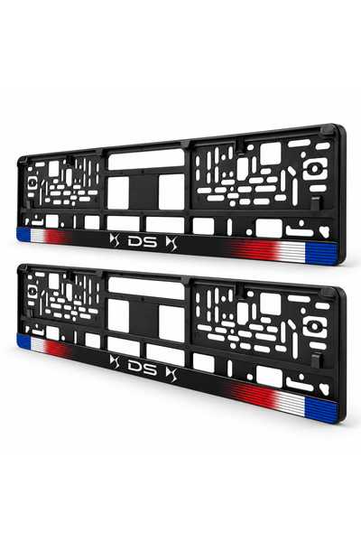 Autohelix MSA Set de 2 piese, suport personalizat pentru plăcuța de înmatriculare DS, HLX-1