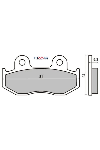 RMS Οργανικά τακάκια φρένων Honda Sh 125-150cc