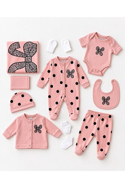 Aziz Bebe Baby Girl Embroidered 10-Piece Hospital Discharge Set 0 Months - 3 ...