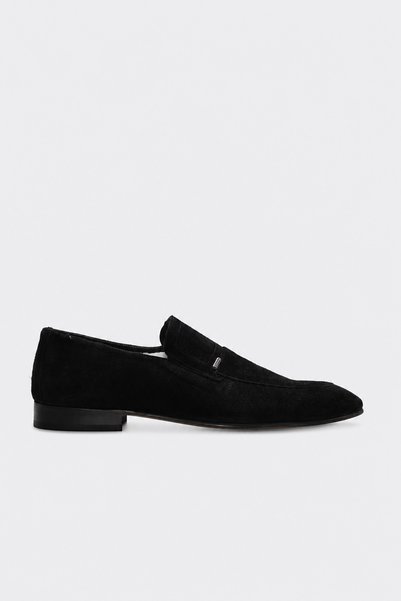 FAST STEP Genuine Leather 910Mba2301 Black Suede Men's Classic Shoes