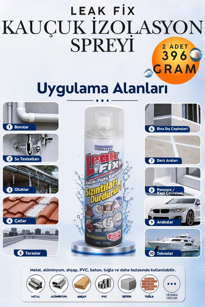KAYRA LEATHER CRAFT 2 Adet 396 Gr Şeffaf Su Yalıtım Spreyi Sızdırmazlık ve Ge...