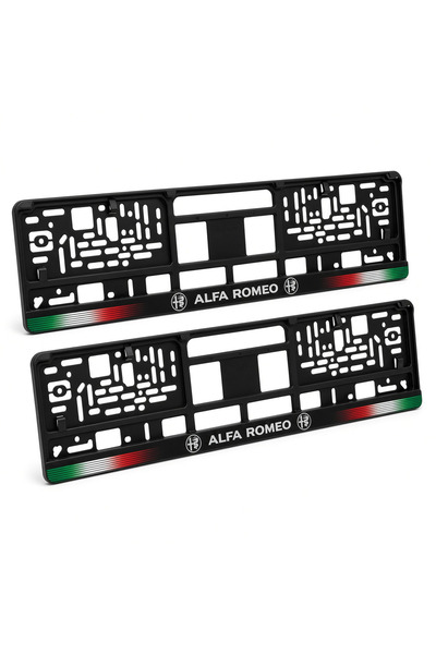 Autohelix MSA Set de 2 piese, suport personalizat pentru plăcuța de înmatriculare Alfa Romeo, HLX-1