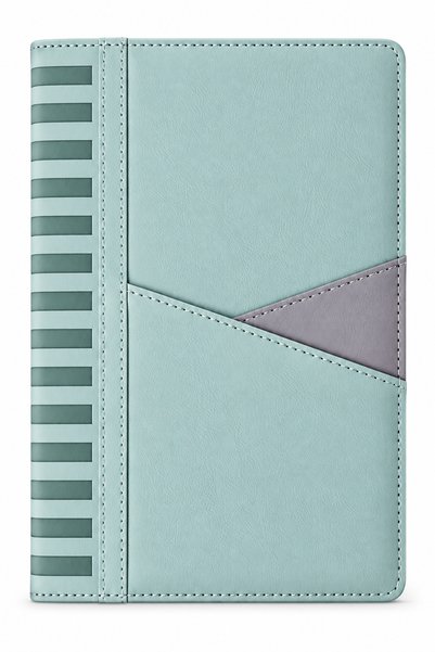 Mint Yeşili Geometrik Desenli Ajanda – Günlük Planlama ve Not Alma