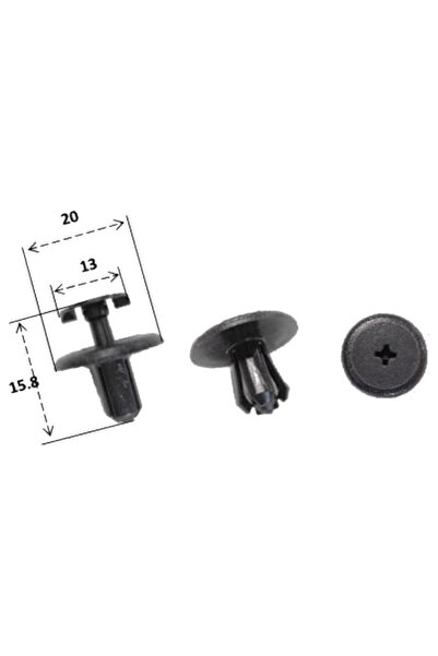 RMS Plastic rivets Yamaha 902690707600