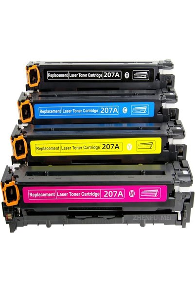 ZHENFU-MEI خرطوشة حبر 207A (مع شريحة) متوافقة مع HP 207A W2210 W2211 W2212 W2...