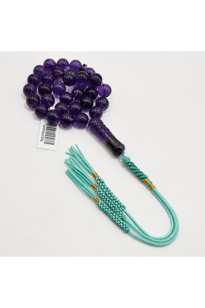 Generic Brand Amethyst Rosary Prayer Beads – 33 Beads, 10mm Round Tasbih, 49g