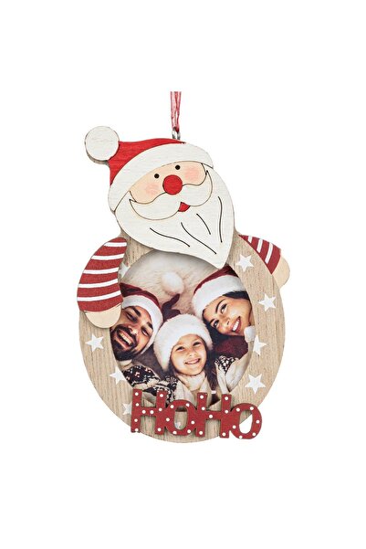 DD SHOP Ornament Brad de Craciun din Lemn pentru Poza Mos Craciun HoHo 14cm