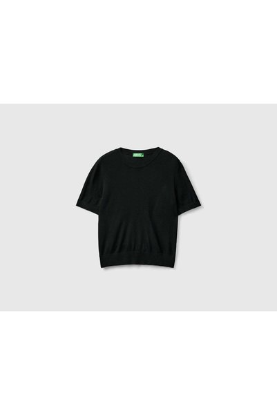 United Colors of Benetton Short-Sleeve Crew-Neck Sweatshirt