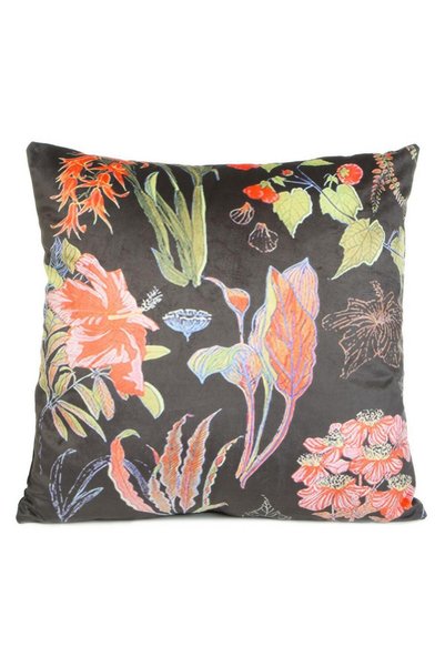 Eurofirany Fata de perna decorativa FLAR 45x45 Negru/Rosu