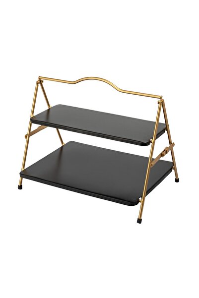 Artesa 2-tier metal serving stand, 39.5 x 26 x 34.5 cm -