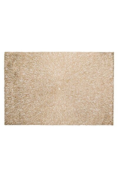 DD SHOP Suport Farfurie din PVC Auriu cu Model de Craciun din Folie 45x30cm