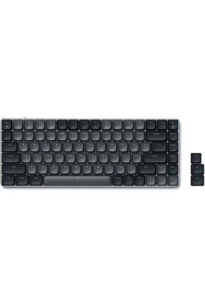 Satechi SM1 75% Mechanical Keyboard, LED Backlit Bluetooth, Dark Grey/Grey