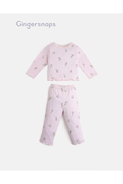 Gingersnaps Girls' Printed Pants and Blouse Set for Kids