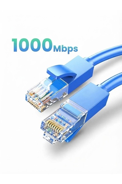 LUVİA AYDINLATMA CAT6 1,5 Metre Ethernet Kablosu 1.000 Mbps Premium İnternet ...