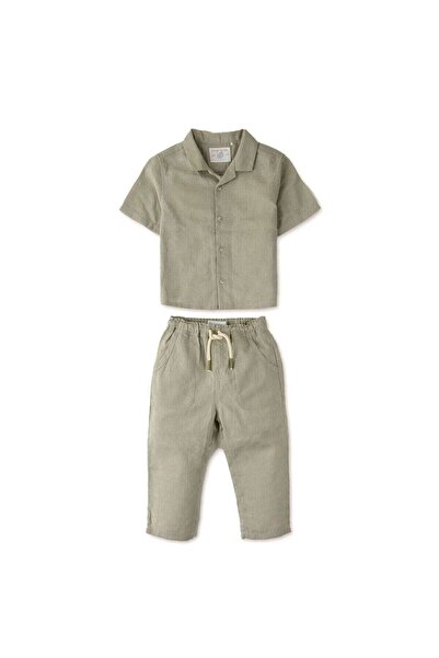 Gingersnaps Solid Shirt and Pants Set