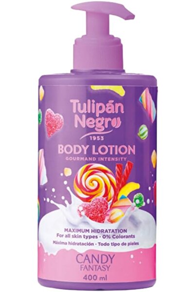 Tulipan Negro Tulip Black Body Lotion with Candy Fantasy Dispenser, Maximum M...