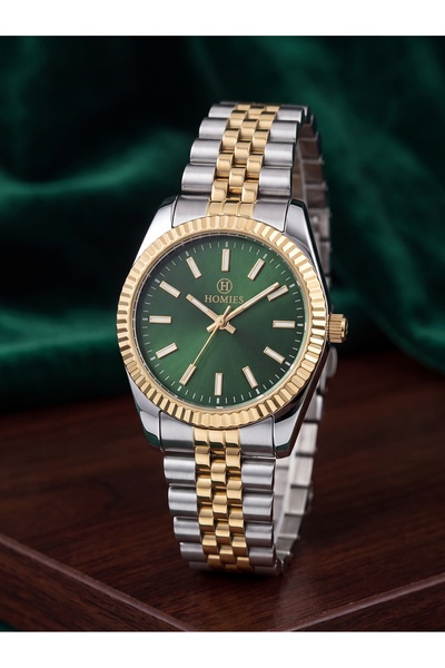 Homies Women's Double Color Luxury Design Retro Steel Wristwatch