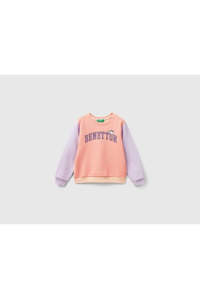United Colors of Benetton سترة بناتية طويلة الأكمام