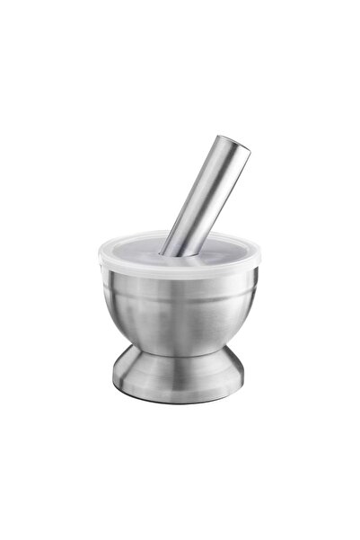 WESTMARK Stainless steel mortar and pestle with lid, 10 cm -