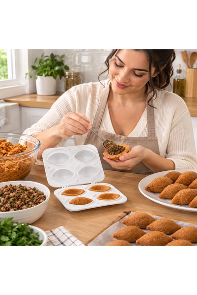 5DM Pratik Yaprak Sarma Makinesi ve 4'lü İçli Köfte Yapma Aparatı İkili Set Mutfak Yardımcısı