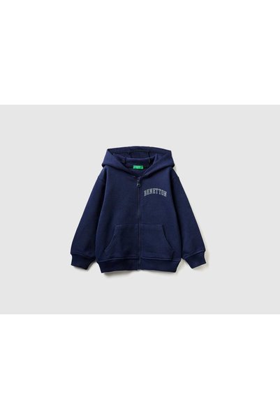 United Colors of Benetton Kids' Hoodie with Logo and Pockets