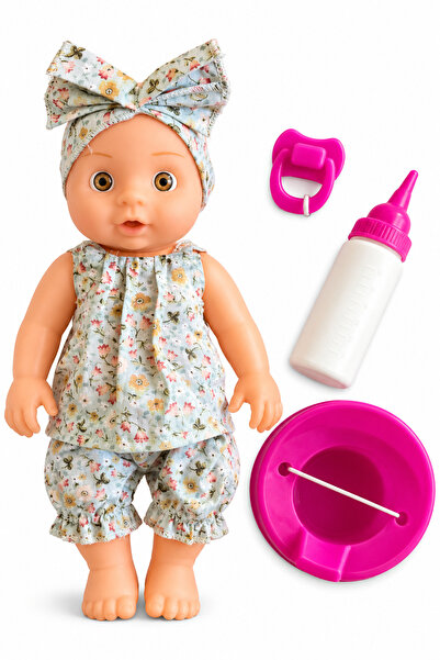 Roy Toy Altını Islatan Oyuncak Bebek 30 CM. | Biberon, Emzik, Lazımlık