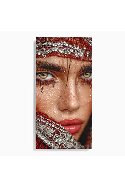 Luxcanva Tablou Canvas Privire Hipnotica 50x100 cm pe Sasiu Lemn Seductie Exo...
