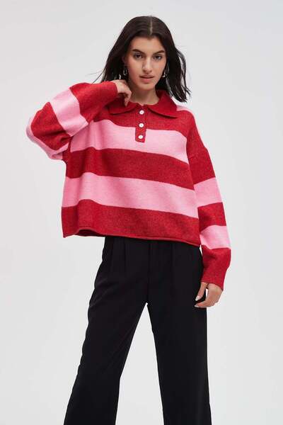 menta Long-Sleeve Waist-Length Top