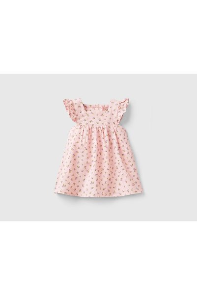 United Colors of Benetton Printed Ruffle Dress