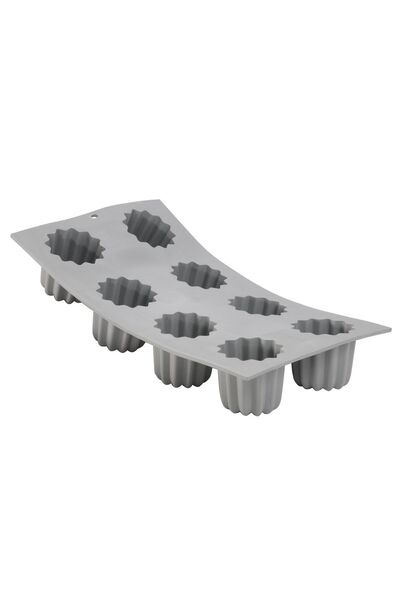 De Buyer Silicone mold for 8 cakes, 30 x 17.6 cm - "de Buyer" brand