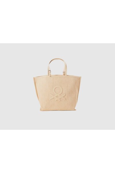 United Colors of Benetton Women's Bag with Adjustable Strap and Embroidered F...