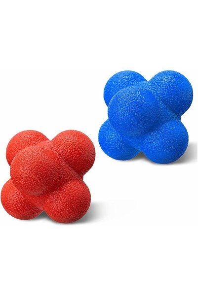 TERRIFI Hexagonal Reaction Balls - High-Density Rubber for Agility, Speed & R...