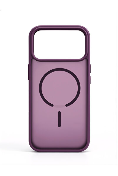 Deppo Trend iPhone 18 Pro Max Uyumlu Kılıf Mat Magsafe Parmak İzi Bırakmayan Kamera Kenar Korumalı Transparan Silikon Arka Kapak